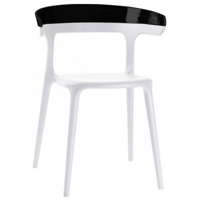 Scaun Papatya Luna Black/White