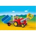 Фигурка героя Playmobil 1.2.3: Tractor with Trailer (PM6964)