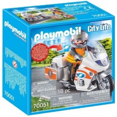 Фигурка героя Playmobil City Life: Emergency Motorbike (PM70051)