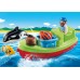 Navă Playmobil 1.2.3: Fisherman with Boat (PM70183)