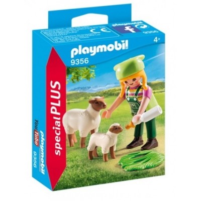 Фигурка героя Playmobil Special Plus: Farmer with Sheep (PM9356)