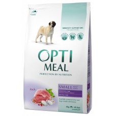 Hrană uscată pentru câini Optimeal Adult Small Duck 4kg