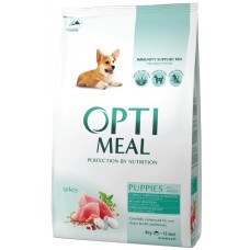 Hrană uscată pentru câini Optimeal Puppies All Breeds Turkey 4kg