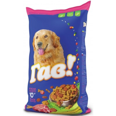 Hrană uscată pentru câini Гав Мясо 10kg