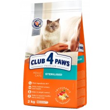 Сухой корм для кошек Клуб 4 лапы Adult Cats Sterilised 2kg