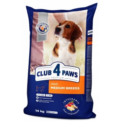 Сухой корм для собак Клуб4лапы Premium Adult Medium 20kg