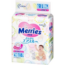 Подгузники Merries L 18pcs