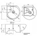 Умывальник Оскольская керамика Радуга угловой белый
