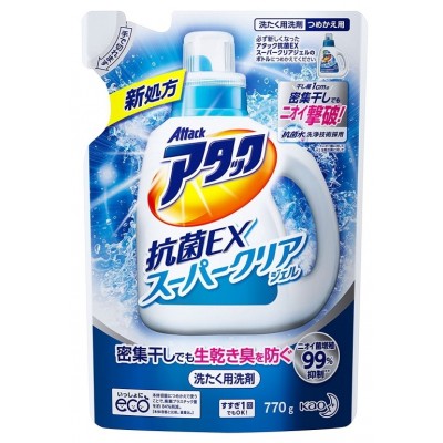 Gel de rufe KAO Gel Attack EX Super Clear 770g