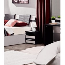 Прикроватная тумба Ambianta Fenix 384x350x400mm Hacienda Gray