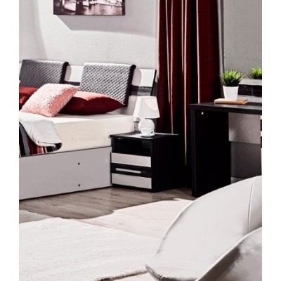 Прикроватная тумба Ambianta Fenix 384x350x400mm Hacienda Gray