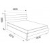 Кровать Ambianta Inter-3 1.4m Sonoma inchis