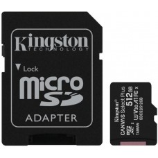 Сard de memorie Kingston microSD 512Gb Class10 A1 UHS-I + SD adapter (SDCS2/512GB)