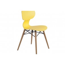 Scaun Papatya Yugo-S Wox Yellow/Natural Beech