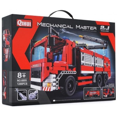 Set de construcție XTech Fire Truck With Water Spraying 1288 pcs (6805)