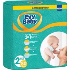 Подгузники Evy Baby Mini 2/80 pcs