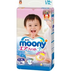 Подгузники Moony Unicharm L 54pcs