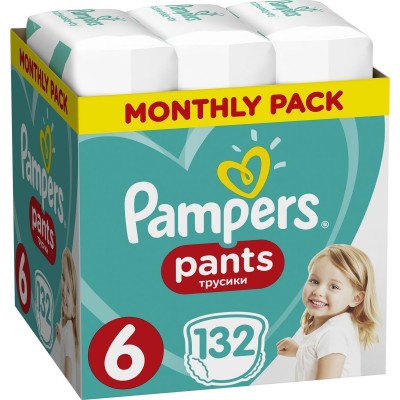 Подгузники Pampers Pants 6/132pcs