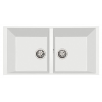 Кухонная мойка Plados Elegance AM8620ST NS N1 Pure White