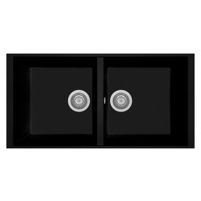 Кухонная мойка Plados Elegance AM8620ST NS N6 Deep Black