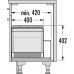 Coș de gunoi Hailo AS Triple XL 450 18/18 (3631491)