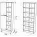 Dulap Ambianta Bravo 700x1770mm Dark Sonoma