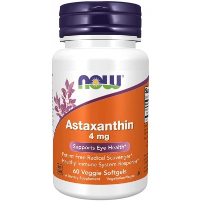 Антиоксидант NOW Astaxanthin 60cap