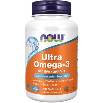 Витамины NOW Ultra Omega-3 90cap