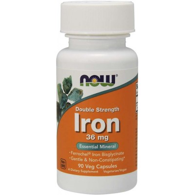 Vitamine NOW Iron 36mg 90cap