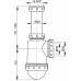 Сифон для раковины AlcaPlast A443-DN50/40