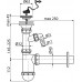 Сифон для раковины AlcaPlast A41PR