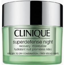 Cremă pentru față Clinique Superdefense Night Recovery Moisturizer Very Dry To Dry Combination 50ml