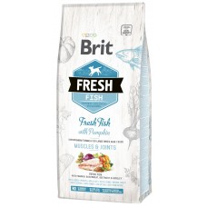 Hrană uscată pentru câini Brit Fresh Adult Fish & Pumpkin 12kg