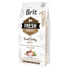 Hrană uscată pentru câini Brit Fresh Adult Turkey & Pea 12kg