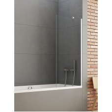 Шторка для ванной New Trendy Soleo Bathtub Screen Hinged 90x140cm P-0032 (15613)