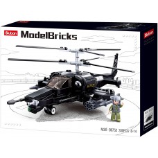 Set de construcție Sluban Model bricks Ka-50 Black Shark (B0752)