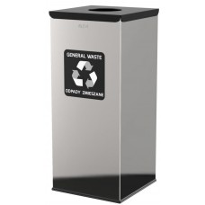 Урна Alda Eko Square Inox Black (127)