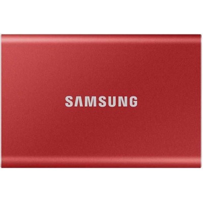 Внешний SSD Samsung Portable T7 1Tb Red (MU-PC1T0R/WW)