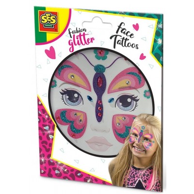 Тату Ses Fashion Glitter Face Tattoos-Butterfly (14148)