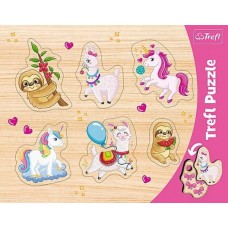 Пазл Trefl 6 Frame Shaped Unicorns Lammas and Sloths (31311)