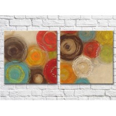 Pictură ArtPoster Colored circles modern abstract (3417503)