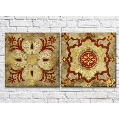 Pictură ArtPoster India Gold retro ethnic 1 (3417506)