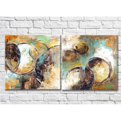 Pictură ArtPoster Oil knife painting modern abstract (3417512)