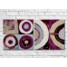 Pictură ArtPoster Abstract canvas Violet colored circles (3417483)