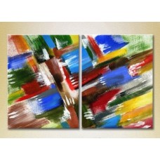 Pictură ArtPoster Abstraction Blue/Red 02 (2229384)