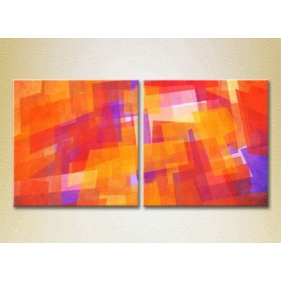 Pictură ArtPoster Abstraction Orange/Red 05 (2229367)