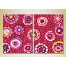 Pictură ArtPoster Abstraction Pink/Yellow 02 (2229373)