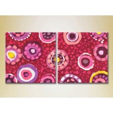 Pictură ArtPoster Abstraction Pink/Yellow 05 (2229375)