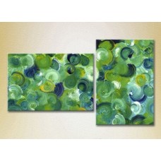 Pictură ArtPoster Abstraction Green/Blue 04 (2229337)