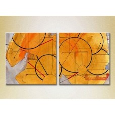 Pictură ArtPoster Abstraction Yellow/Violet (2229330)